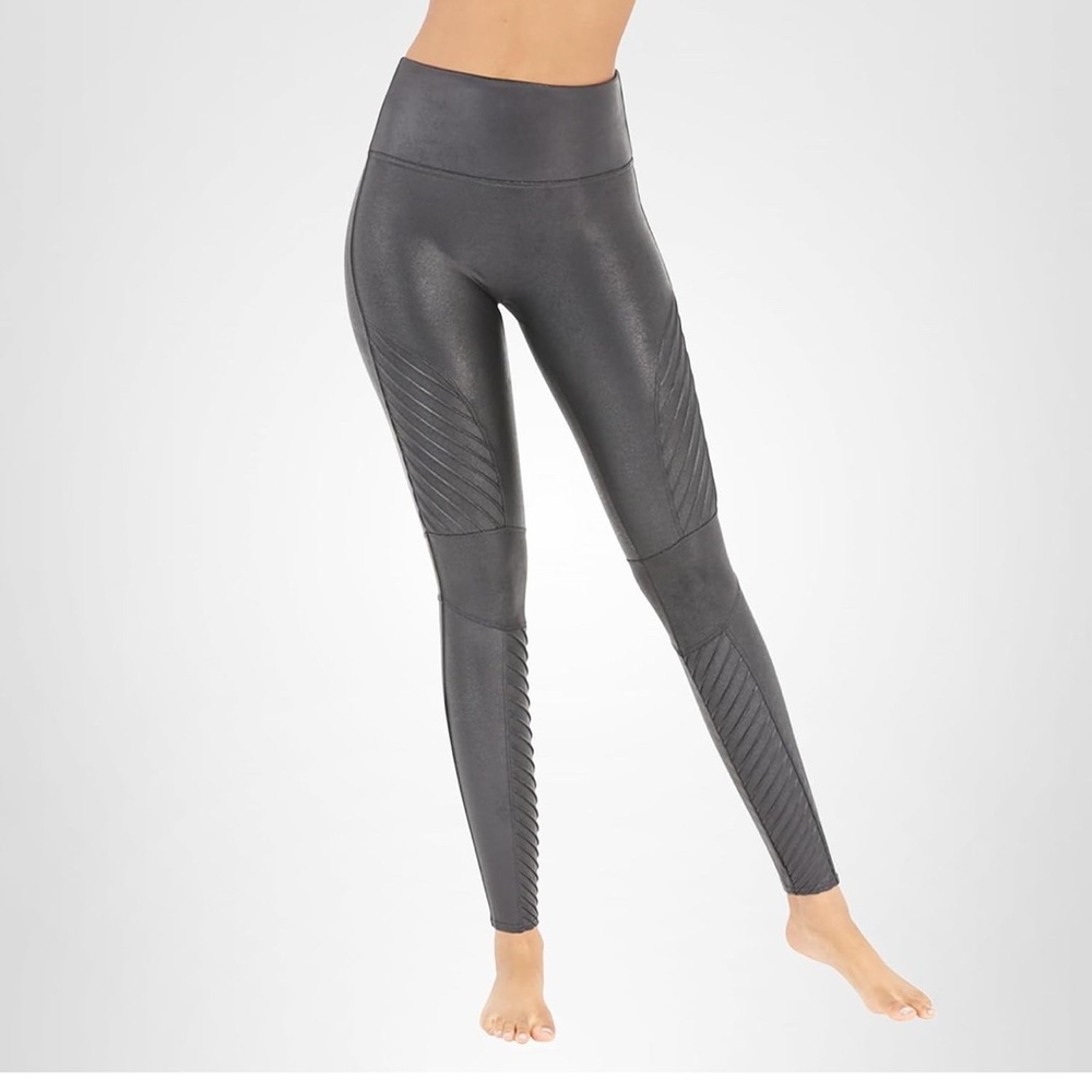 SPANX Black Moto Leggings